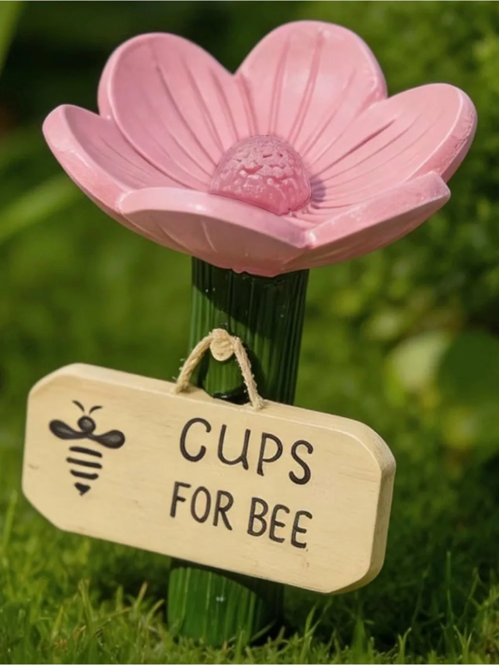 Set of 8 Cups for Bee Resin Flower Bee Watering Cups - Pink, Blue, Yellow, Red
